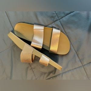 Pink glittery/shiny slides